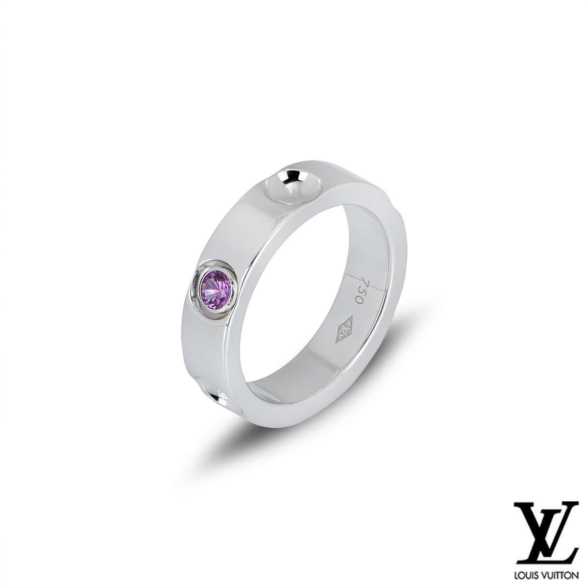C. 1990 Vintage Louis Vuitton .10 Carat Diamond Empreinte Ring in